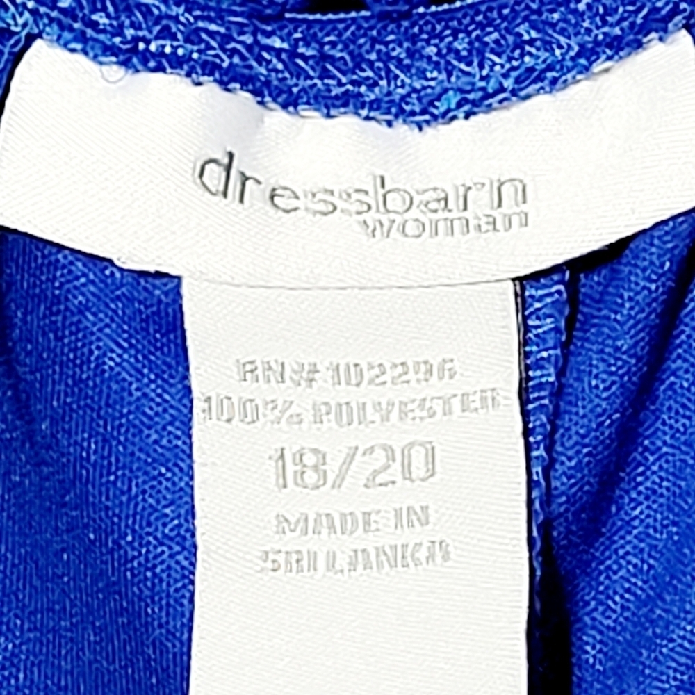 Dressbarn Blue White Purple 12 Panel Skirt (18/20) - Picture 5 of 8